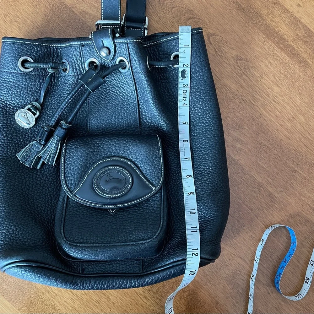 Dooney & Bourke Black Leather Shoulder Bag - Picture 12 of 16